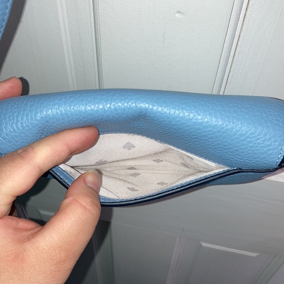 Kate Spade Leila Blue Mini Flap Crossbody Purse Bag - Picture 13 of 14